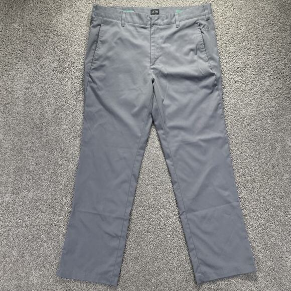 Adidas Golf Pants Mens 36x32 Gray Performance Stretch Chino Straight Leg Read* - Picture 1 of 14